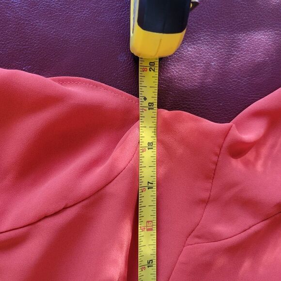 HD In Paris Orange Peplum Blouse - Picture 11 of 12